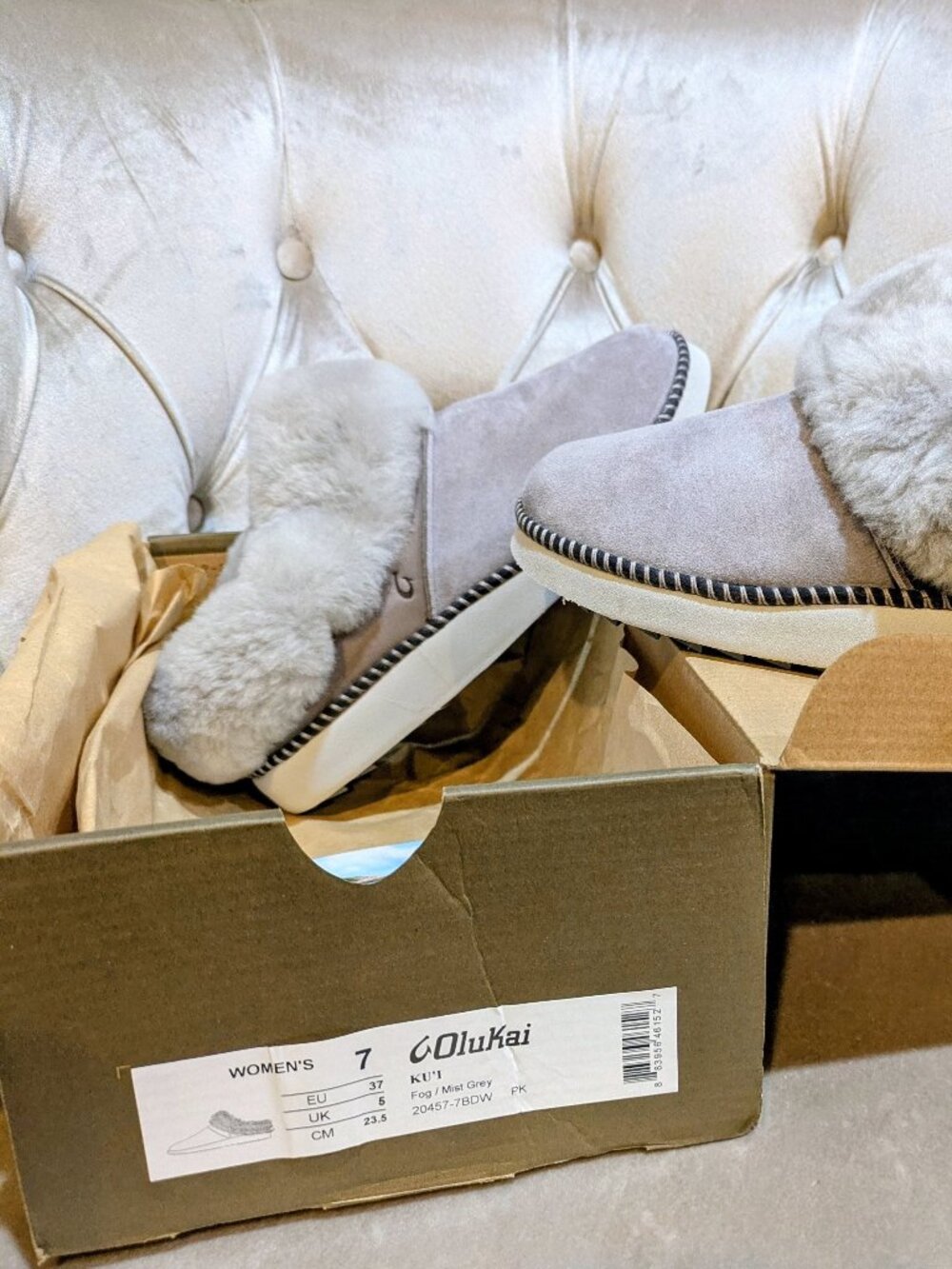 OluKai Ku'i Genuine Shearling Slippers
